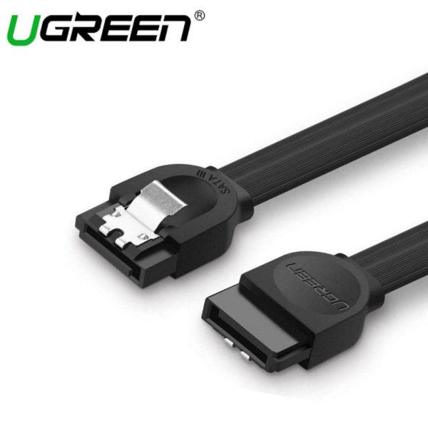 UGREEN SATA 3.0 DATA CABLE 0.5M (BLACK) on Sale