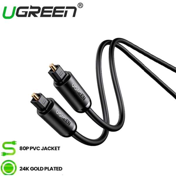 UGREEN Digital Optical Audio Cable Toslink For Amplifiers Blu-ray Player Xbox 360 Soundbar Fiber Cable Sale