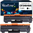 Valuetoner Compatible Toner Cartridge Replacement for HP 48A CF248A Used for Laserjet Pro M15w M15a M16a M16w MFP M29w M31w M30w M28a M28w Laser Printer (Black, 2 Pack) Supply