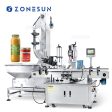 ZONESUN ZS-XG440T Automatic Chilli Sauce Glass Jam Jar Round Bottle Metal Twist Off Lid Caps Screw Capping Machine Fashion