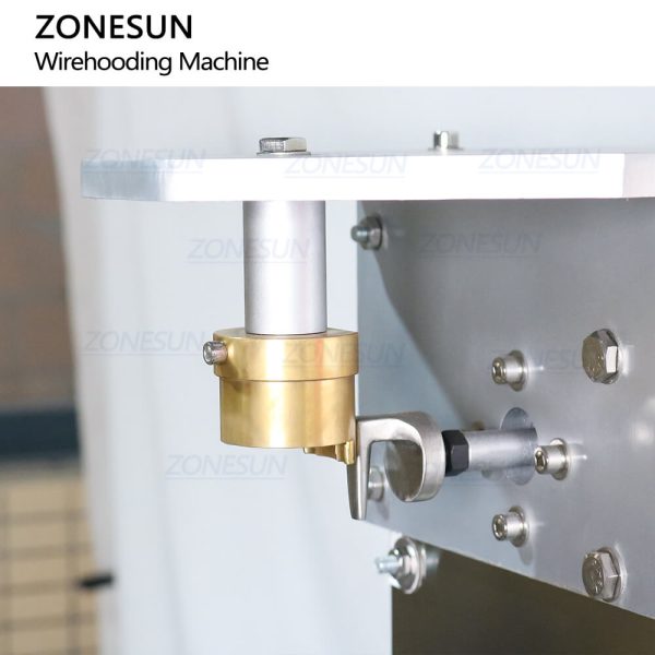 ZONESUN ZS-YG17S Semi-automatic Champagne Sparkling Wine Whiskey Wooden Cork Plug Stopper Glass Bottle Muselet Wire Hooding Machine For Discount