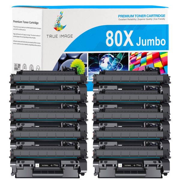 Compatible HP 80X CF280X Black Toner Cartridge 10-Pack Fashion