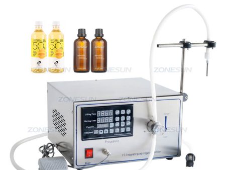 ZS-YG1 Semi-automatic Magnetic Pump Liquid Filling Machine For Water Perfume Juice Solvent Wine Supply