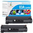 Compatible HP 83A (CF283A) Black Toner Cartridge 2-pack on Sale