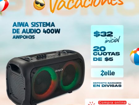 Aiwa | Sistema de Audio  | 400W (AWPOH35) Discount