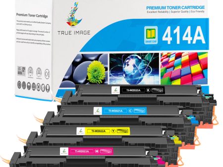 HP Color LaserJet Pro M454dn Toner - Chip-Ready Compatible HP 414A 414X Toner Set For Sale