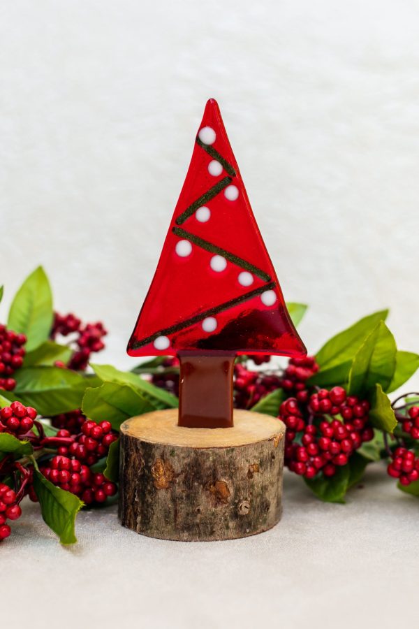 Christmas Tree in Red & Green- Set of 3 on Sale