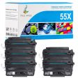 Compatible HP LaserJet 55X CE255X Toner Cartridge - High Yield - 5 Packs Online Sale