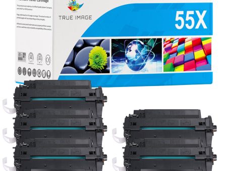 Compatible HP LaserJet 55X CE255X Toner Cartridge - High Yield - 5 Packs Online Sale