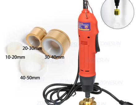 ZONESUN Portable Automatic Electric Bottle Capping Machine Electric Cap Sealing Online Hot Sale