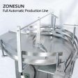 ZS-FAL180A5 Automatic 4 In 1 Essential Oil Vial Small Bottle Filling Capping Machine With Cap Feeder Supply