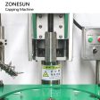 ZONESUN ZS-XG440L Automatic Soft Soda Drinks Beverage Beer Glass Bottle Ring Pull Crown Caps Crimping Capping Machine Fashion