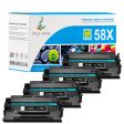 CF258X - Chip-Ready Compatible HP 58X Toner 4-Pack | Monitors Toner Levels For Sale