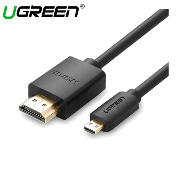 UGREEN MICRO HDMI MALE TO HDMI MALE CABLE 1.5M (BLACK) on Sale