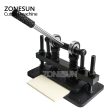 ZONESUN 26x12cm Double Wheel Manual Leather Cutting Machine Photo Paper Mold Cutter Leather Die Cutting Machine Sale