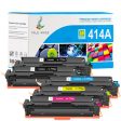 HP Color LaserJet Pro M454dn Toner - Chip-Ready Compatible HP 414A 414X Toner Set For Sale