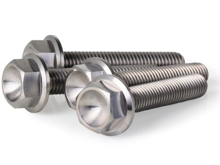 M8x50 Titanium Screws Flanged Head Online now