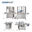 ZS-FAL3500 Automatic Glass Ketchup Cosmetic Face Cream Jam Bottle Filling Capping Labeling Packing Machine For Discount