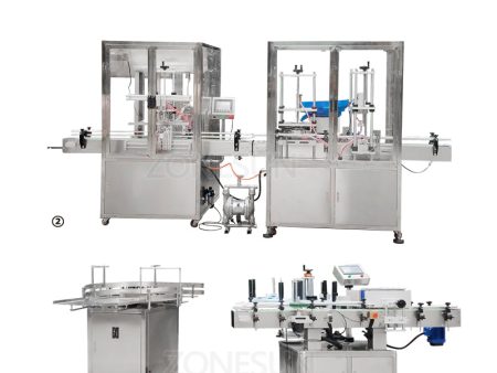 ZS-FAL3500 Automatic Glass Ketchup Cosmetic Face Cream Jam Bottle Filling Capping Labeling Packing Machine For Discount