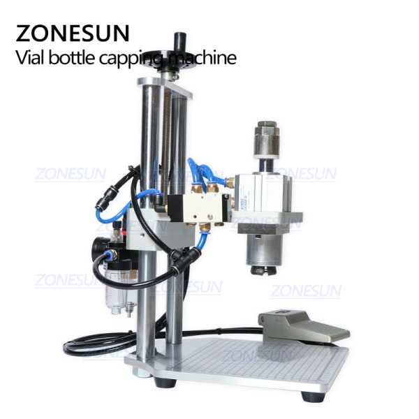 Pneumatic  Injectable Bottle Capper Aluminum Plastic Glass Vial Crimper Capping Machine For Discount