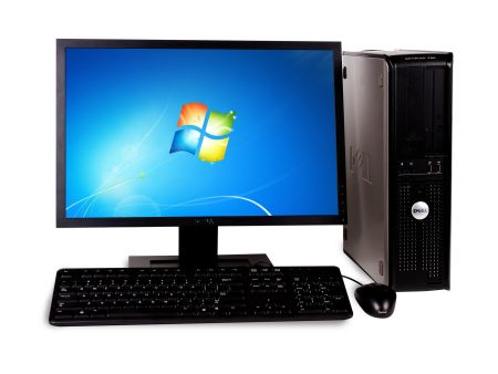 DELL GX760, INTEL CORE 2 DUO 2.4GHz, 2GB, 160GB, DELL 20  FLAT SCREEN Hot on Sale