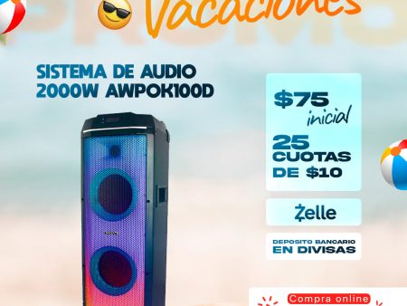 Aiwa | Sistema de Audio  | 2000W (AWPOK100D) Online