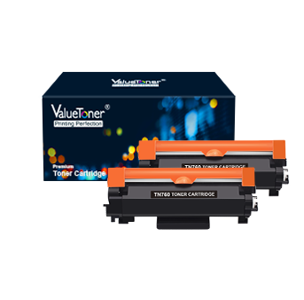 Valuetoner TN760 TN-760 Compatible Toner Cartridge Replacement for Brother TN760 TN-760 TN730 TN-730 High Yield for HL-L2350DW DCP-L2550DW HL-L2395DW Hl-L2390DW HL-L2370DW Printer (2 Black) on Sale