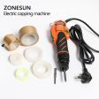 ZONESUN 100W Handheld Plastic Round Bottle Capping Machine Tool Portable Bottle Caps Screwing Sealing Machine For Sale