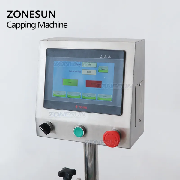 ZS-XG440D Automatic Pepper Sauce Jam Jar Round Bottle Metal Twist Off Caps Screw Capping Machine Discount