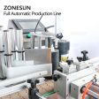 ZS-FAL180R Automatic Shampoo Bottle Cosmetic Hand Gel Piston Liquid Filling Capping Vibrator And Labeling Machine Hot on Sale