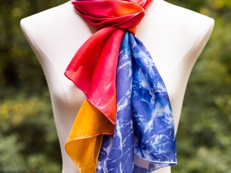 Persimmon Silk Scarf Supply