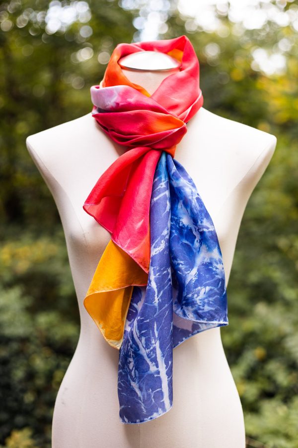 Persimmon Silk Scarf Supply