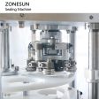 ZONESUN ZS-AFK300 Automatic Preserved Fruit Fish Sauce Aluminum Metal Tin Cans Seaming Capping Canning Machine Online Hot Sale