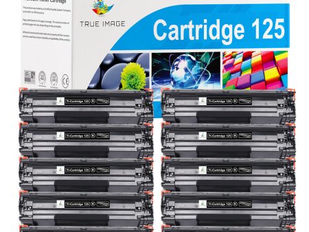 Compatible Canon Black Toner 125 Cartridge- Standard Yield - 10 Packs Sale