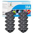 Compatible HP LaserJet 38A Toner Cartridge Black - 10 Packs Hot on Sale