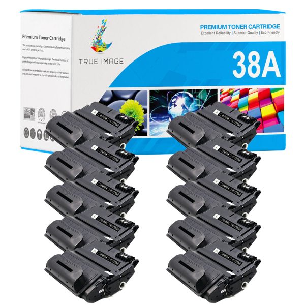 Compatible HP LaserJet 38A Toner Cartridge Black - 10 Packs Hot on Sale