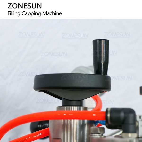 ZS-QW254 Semi-automatic 3 In 1 Aluminium Tin Aerosol Spray Paint Metal Can Bottle Liquid Filling Sealing Capping Machine Cheap