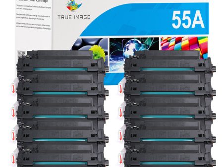 Compatible HP 55A CE255A Toner Cartridge - Standard Yield - 10 Packs Online now