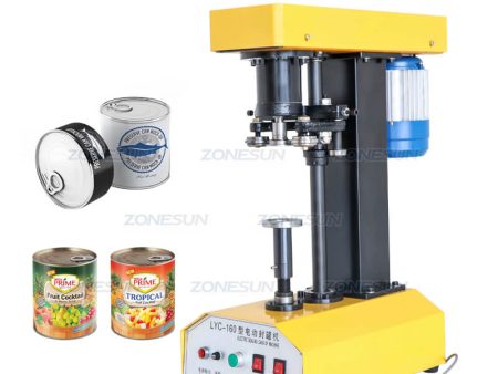 ZONESUN ZS-LYC160 Semi-automatic Canned Food Beer Plastic Can Seaming Sealing Machine Supply