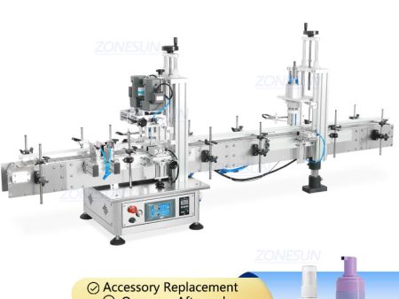 ZONESUN ZS-XG1870DV Automatic Tabletop Spray Gel Liquid Soap Bottles Cap Capping Outer Cover Pressing Machine Discount