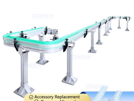 ZONESUN ZS-CB600 Industrial Horizontal Transport Flexible Plastic Chain Conveyor Belt For Bottles Filling Production Line Online