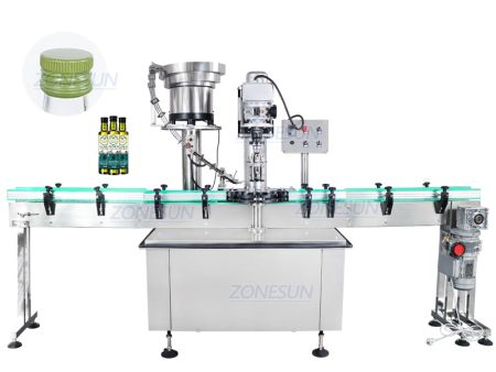 ZONESUN ZS-XG440C Automatic Pilfer Proof Capping Machine For Wine Plastic Bottles Ropp Caps For Sale