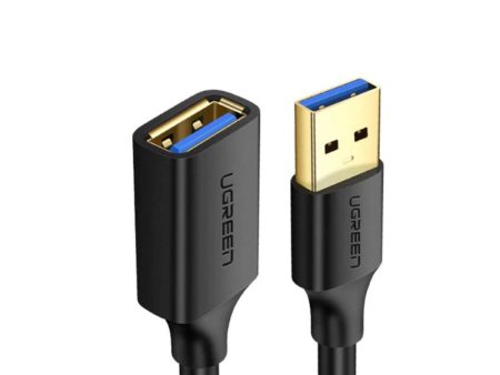 UGREEN USB 3.0 A MALE TO FEMALE EXTENSION CABLE (BLACK) on Sale