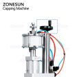 ZONESUN ZS-YG25Q Semi-Automatic25.4mm (1 inch) Pneumatic Aerosol Metal Can Sealer Machine Air Freshener Deodorant Cans Capping Crimping Machine Online now