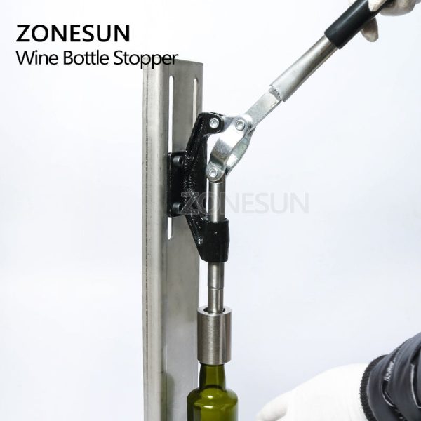 ZONESUN Manual Stainless Steel Corkers Wine Corking Machine Capping Tool Brewed Wine Bottle Cork Press Inserting Machine Discount