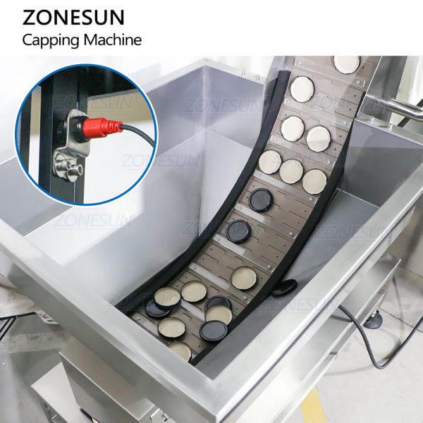 ZONESUN ZS-XG440T Automatic Chilli Sauce Glass Jam Jar Round Bottle Metal Twist Off Lid Caps Screw Capping Machine Fashion