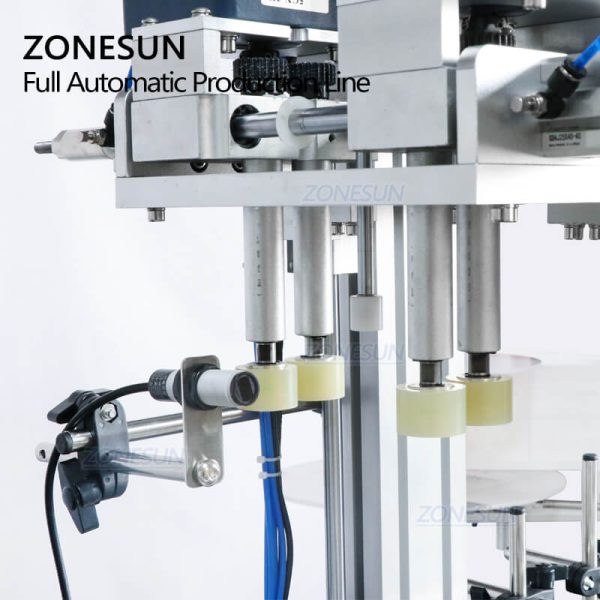 ZONESUN ZS-FAL180C2 Automatic Desktop Oil Water Wine Bottle Liquid Soap Filling Capping Labeling Machine Discount