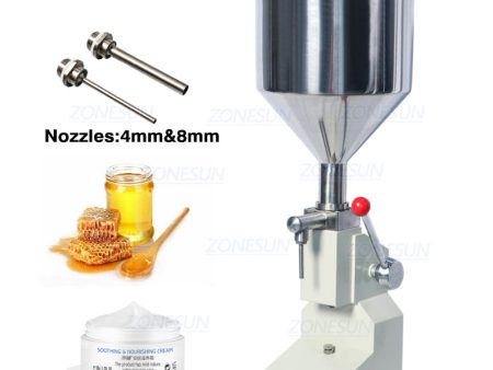 ZONESUN 5-50ml Manual Paste Nail Polish Cream Filling Machine Sauce Jam Filling Machine For Sale