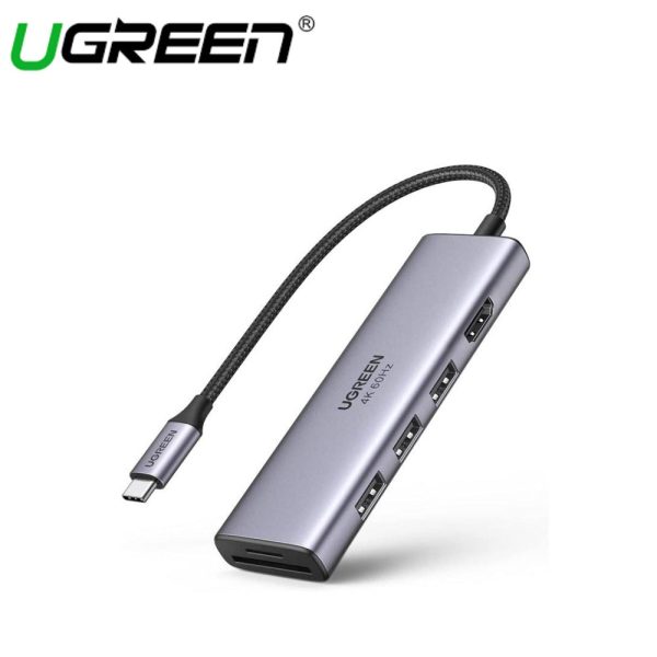 UGREEN USB-C TO HDMI + 3*USB 3.0 HUB + SD TF CONVERTER ALUMINUM CASE Cheap