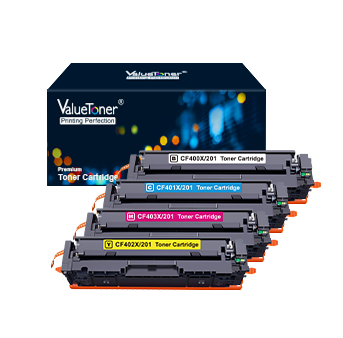 Valuetoner Compatible Toner Cartridge Replacement for HP 201X 201A CF400X CF401X CF402X CF403X CF400A for Color Laserjet Pro MFP M277dw M252dw M277n M277c6 M252n M277 (Black, Cyan, Magenta, Yellow) Discount